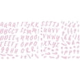 thumbnail image 6 of Pink Brush Script Alphabet Peel and Stick Wall Decals, 6 of 6