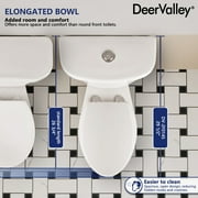 DV-2F0145 21 ADA High 2-piece Toilet , Comfortable Seat Height Dual-Flush Elongated Two-Piece Floor Mounted Toilet (Seat Included)
