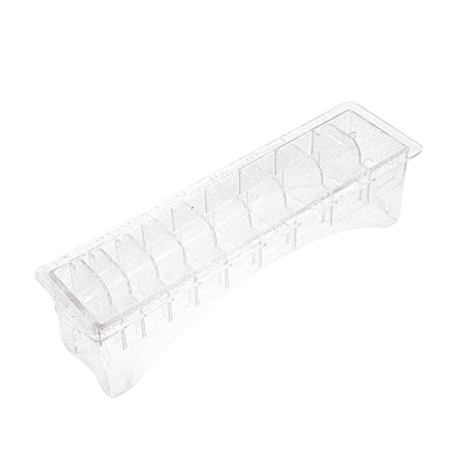 Universal Storage Box 10 Grid Transparent Hair Tools Supplies Holder