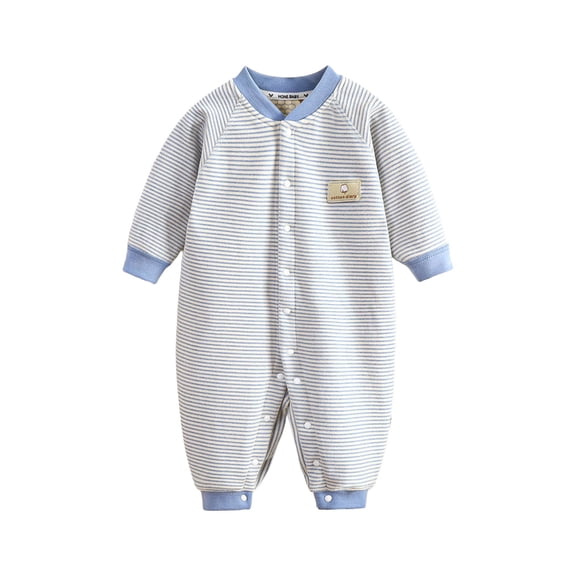 PEASKJP Cute Baby Clothes Baby Girls Boys Pajamas Long Sleeve Footless Romper 2 Way Zipper Tie Dye Pjs 0-24M Blue,3-6 Months