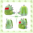 thumbnail image 5 of Lomyolo Cute Plush Animal Girls & Boys Backpack for Kids 2-6 Years - Adjustable Soft Cartoon Mini Travel Backpack for Baby Girl Boy, Machine Washable - Cute Dinosaur, 5 of 5
