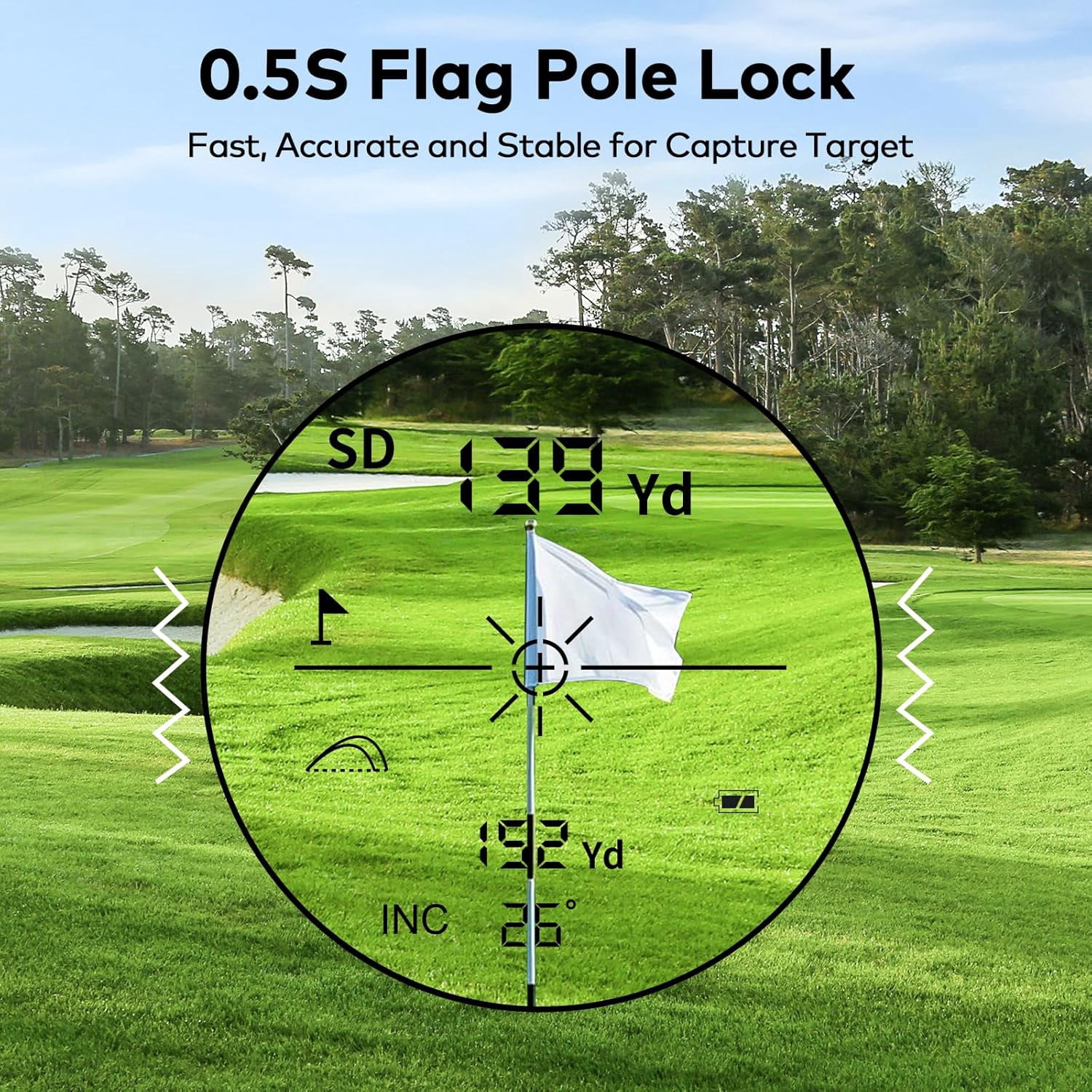 CozyNestFinds Golf Range Finder with Slope, Switch for Tournament, 1200 Yards Rechargeable Laser Rangefinder, 7X Magnification, Flag Lock Vibration, Distance Measuring Device Accessory for Men