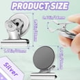 thumbnail image 5 of VNDUEEY 48 Pack Magnetic Clips, Refrigerator Magnets Fridge Magnets, Black Magnet Clips for Whiteboard, Clip Magnets for Photo Displays, Home, Office,Classroom, 5 of 6