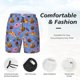 thumbnail image 3 of Fotbe Fastfoods Traje de Baño para Hombre – Shorts de Natación de Secado Rápido con Forro y Bolsillos-Large, 3 of 6