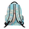 thumbnail image 2 of FKELYI Floral Cartoon Otter Print 17 Inch School Bookbag for Kids Backpack Spacious Schoolbag for Boys Girls Casual Daypack with Multi-Pockets Travel Knapsack for Elementary Student, 2 of 7