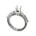 thumbnail image 2 of Women's 1/2ct Diamond Engagement Semi Mount 14K White Gold Ring Setting, 2 of 2