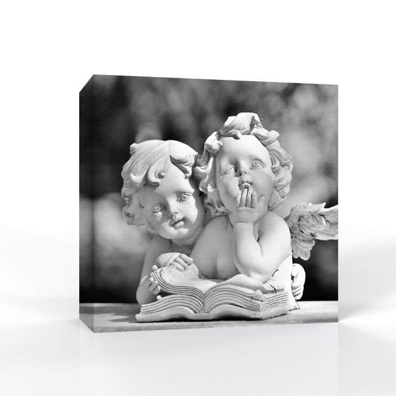 wall26 Canvas Wall Art Lovely Angel Pictures Home Wall Decorations for Bedroom Living Room Paintings Canvas Prints Framed - 12x12 inches