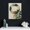 thumbnail image 4 of Nawypu Sage Green Boho Wall Art, Boho Wall Decor, Mid-Century Modern Wall Art Prints, Framed Minimalist Geometric Canvas Art Prints Sun Rainbow Leaf Mountain Green Wall Art Decor Artwork, 4 of 4
