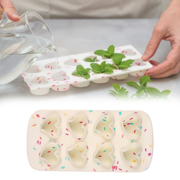 Chocolate Mold - Love Heart Shape, Reusable Food Grade Mold for DIY Ice Making and Baking