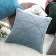 thumbnail image 6 of PiccoCasa 1 Pcs Velvet Throw Pillow Cover Cushion Cases Pale Blue 18"x18", 6 of 8