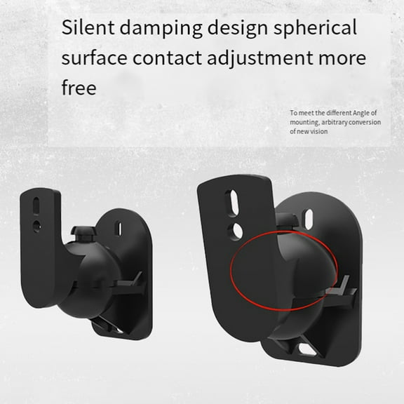 HOT! 2PCS Speaker Mount Wall Bracket Stand Surround Holder Adjustable Swivel and Tilt Angle Rotation
