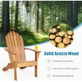 RELAX4LIFE Adirondack Chair, Acacia Wood Adirondack Lounge Chair