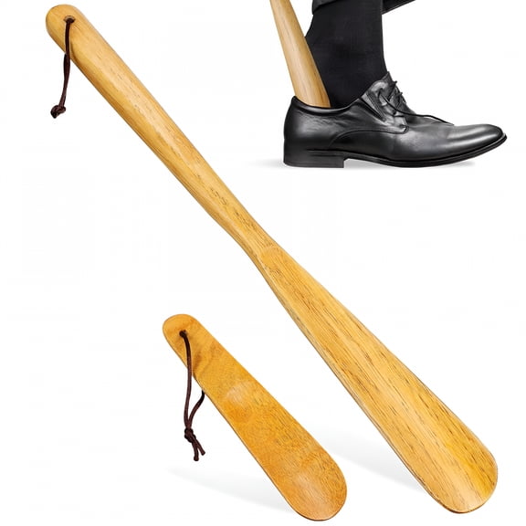 ACDANC 2 Pcs Shoe Horns Long and Short Handle Lazy Shoe Helpers Shoe Horns for Women Men Elderly