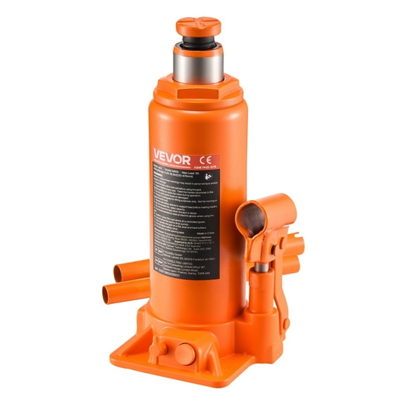 VEVOR Hydraulic Bottle Jack, 10 Ton (22046 lbs) Capacity, 9.3-18.5 Inch Lifting Range, Heavy Duty Welded Bottle Jack
