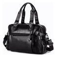 thumbnail image 1 of Bolso De Mano Tipo Maletín De Hombro Cuero Para Viaje NEGRO, 1 of 5