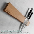 thumbnail image 4 of Linoroso 16.5'' Magnetic Knife Bar, Powerful Beech Wood Magnetic Knife Strip Knife Rack for Kitchen Knives & Tools, 4 of 7