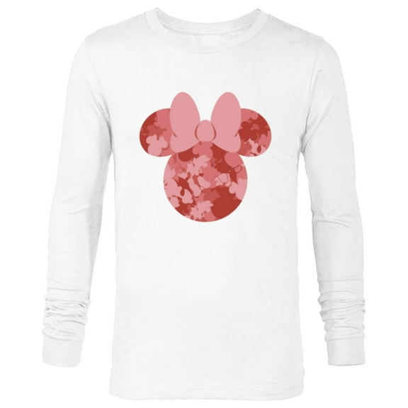 Disney Minnie Camo Pink - Long Sleeve T-Shirt for Men - Customized-White