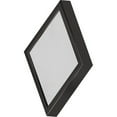 thumbnail image 4 of 10 in. 1-Light Brushed Nickel LED Indoor Mini Square Ceiling Flush Mount/Wall Mount Sconce Light with White Square Lens, 4 of 4
