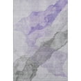 thumbnail image 2 of Addison Rugs Mayfield Premium Machine Washable Transitional Abstract Lavender Rectangle Rug, 3' x 5', 2 of 6