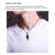 thumbnail image 3 of Sonducket Collar con colgante de llama para hombre, estilo Punk, amuleto fresco, joyería, cadena de cuero, gargantilla, patrón de fuego, Ropa, zapatos y accesorios Miscelánea, 3 of 6