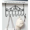 thumbnail image 4 of Over The Door Hook,Over Door Towel Rack,Over The Door Coat Rack,Door Hanger,Door Coat Hanger,Door Hooks for Hanging Clothes,Hanging Storage Rack for Hat,Robe Towels Hooks,Behind Back of Bathroom, 4 of 8