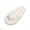White, variant on Women Single Strap Platform Flip Flop Sandals, Soft Flexible Rubber Material, Thick Cushioned Footbed, Textured Anti Slip Outsole, Minimalist Silhouette for Beach Pool Summer Daily,Black 8