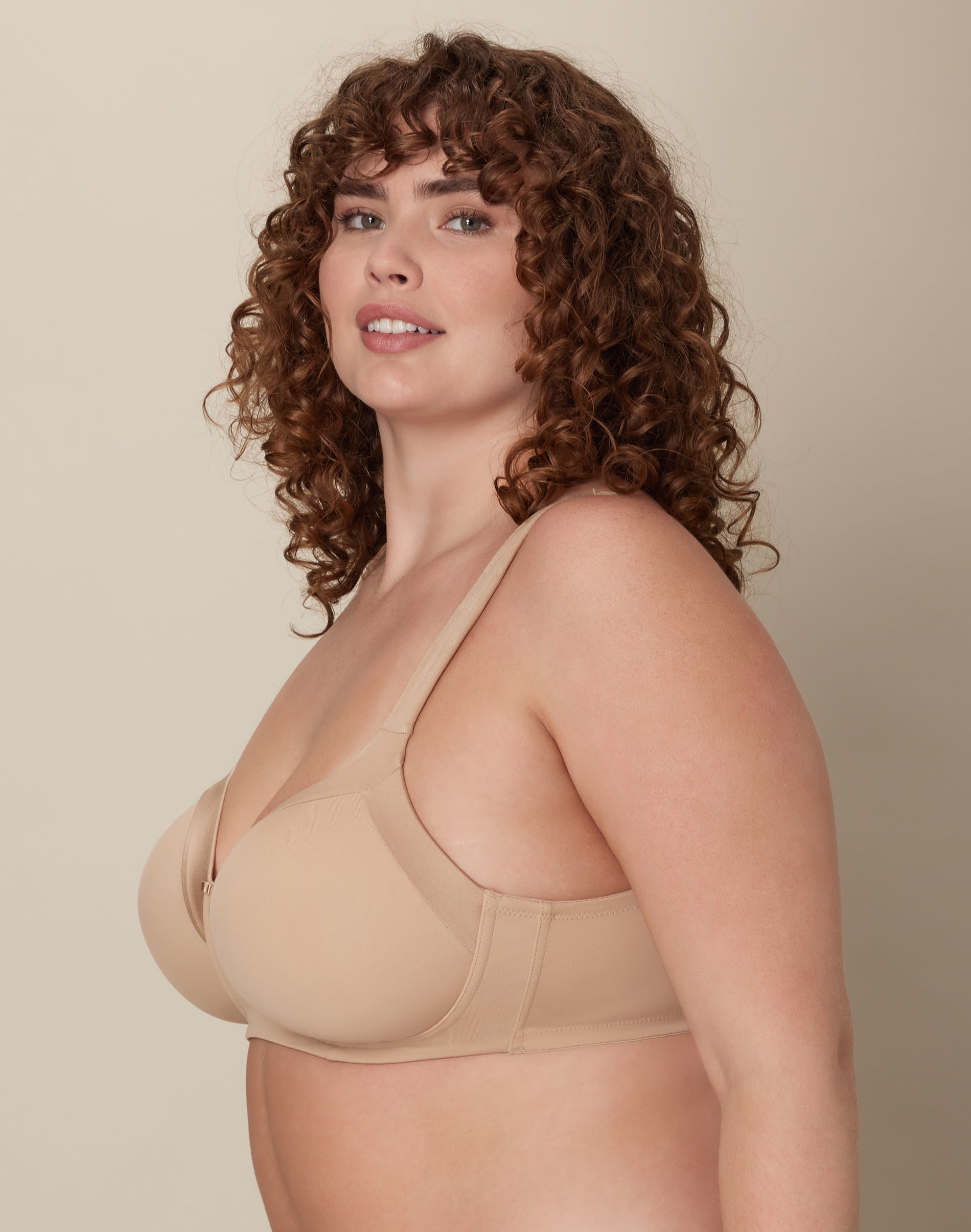 Women's Playtex US4824 Shape Lined Balconette Wirefree Bra (Taupe 42D)