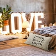 thumbnail image 2 of Porch Pillows Covers 12x20,Porch Decor,Farmhouse Porch Decor,Outdoor Pillows,Outdoor Pillow Covers,Outdoor Throw Pillows,Outdoor Waterproof Pillow Covers(Grey), 2 of 5