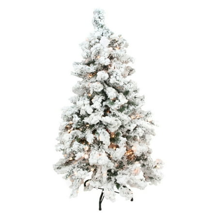 Northlight 3 Ft. Heavily Flocked Medium Pine Pre-lit Christmas Tree Heavily Flocked Medium Pine Pre-lit Christmas Tree - Northlight 3 Ft. Heavily Flocked Medium Pine Pre-lit Christmas Tree