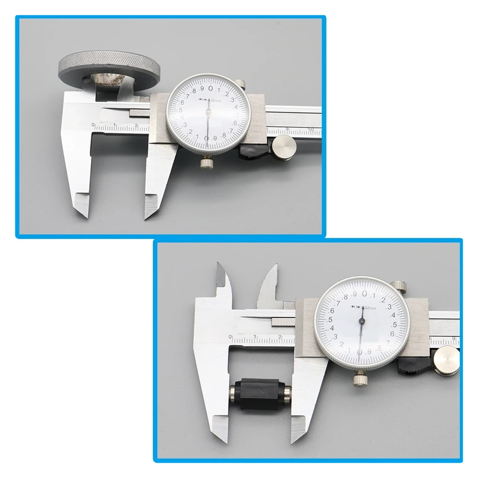 Dial Calipers 0-150 Mm 0.02mm High Precision Industry Stainless Steel Vernier Caliper Shockproof Metric Measuring Tool