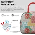 thumbnail image 3 of Lunch Bag Lunch Box for Women Reusable Insulated Lunch Cooler Bags,Large Capacity for Work Travel Picnic,Water-Resistant Pioneer Colorful Floral Lunch Tote Bag Gifts for Woman Mom Red, 3 of 6