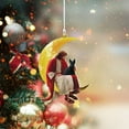 thumbnail image 2 of Scottish Terrier And Jesus Sitting On The Moon Hanging Acrylic Ornament For Dog Lovers , Ornament Decoration, Ornament Christmas, 2 of 2