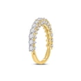 thumbnail image 3 of 14kt Yellow Gold Womens Round Diamond Single Row Band Ring 1-5/8 Cttw, 3 of 4