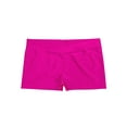 thumbnail image 4 of Venjoe Kids Girls Athletic Shorts Shiny Stretchy Dance Ballet Pants Gymnastics Sports Booty Swim Rose 10, 4 of 6