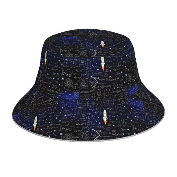 Fotbe Physical Formulas Sombrero Tipo Pescador con Estampado – Sombrero de Sol de Algodón de Moda para Playa, Golf, Pesca