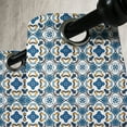 thumbnail image 2 of Ambesonne Traditional Grommet Curtain Single Panel, Portuguese Tilework, 50"x60", Royal Blue, 2 of 5