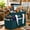 Bluish Green, variant on LAVFOX Craft Organizer Tote Bag, Portable Art Storage Caddy with Multiple Pockets, Pink