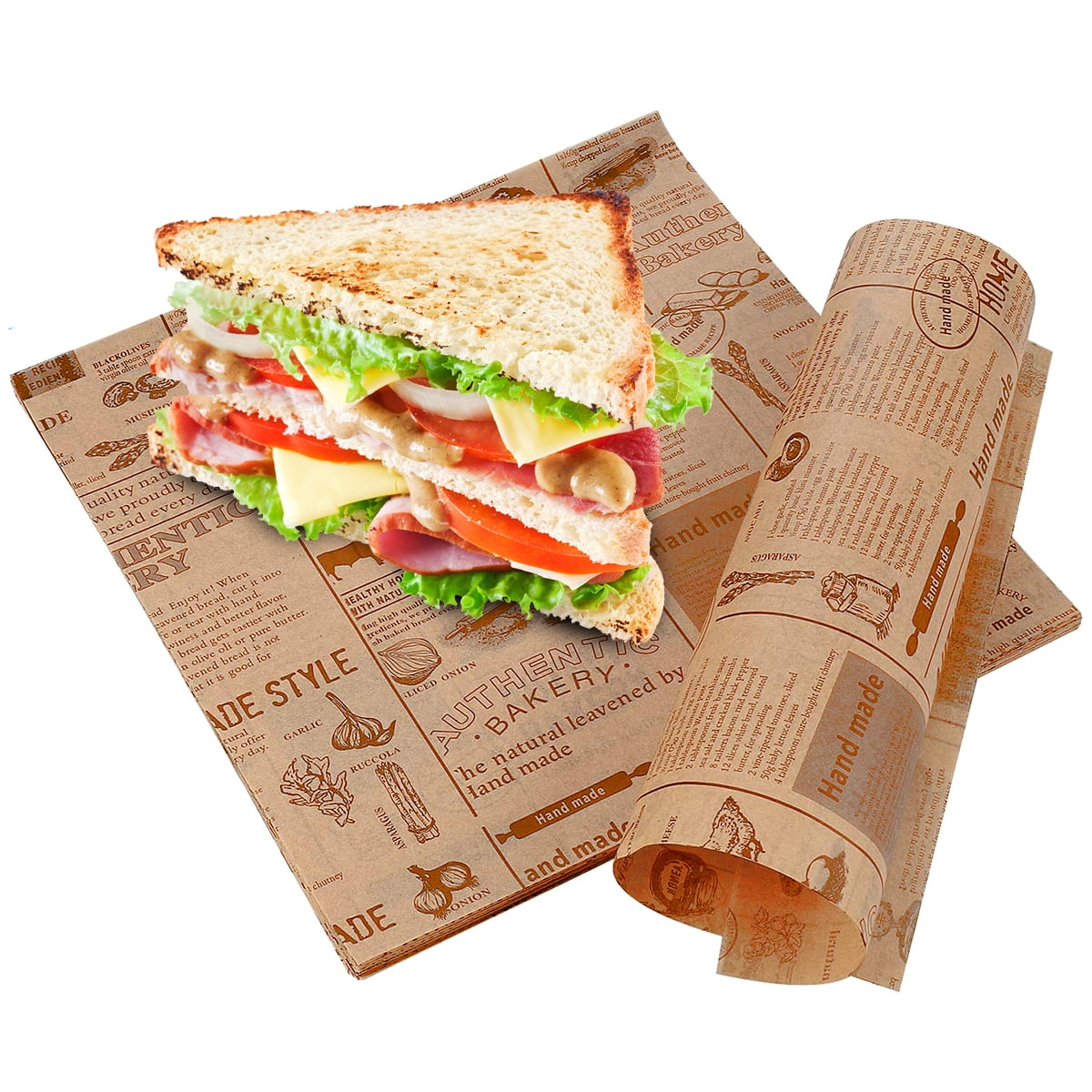 Cabilock 300 Pcs Sandwich Wrappers Foods Take Out Paper Oven Paper Sandwich  Wrap Paper Food Wrapping Paper Snack Wrapping Paper Sandwich Paper