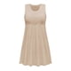 thumbnail image 1 of Women's Dresses Swing Dress Sleeveless Round-neck Long Maxi Dress Solid, 1 of 5