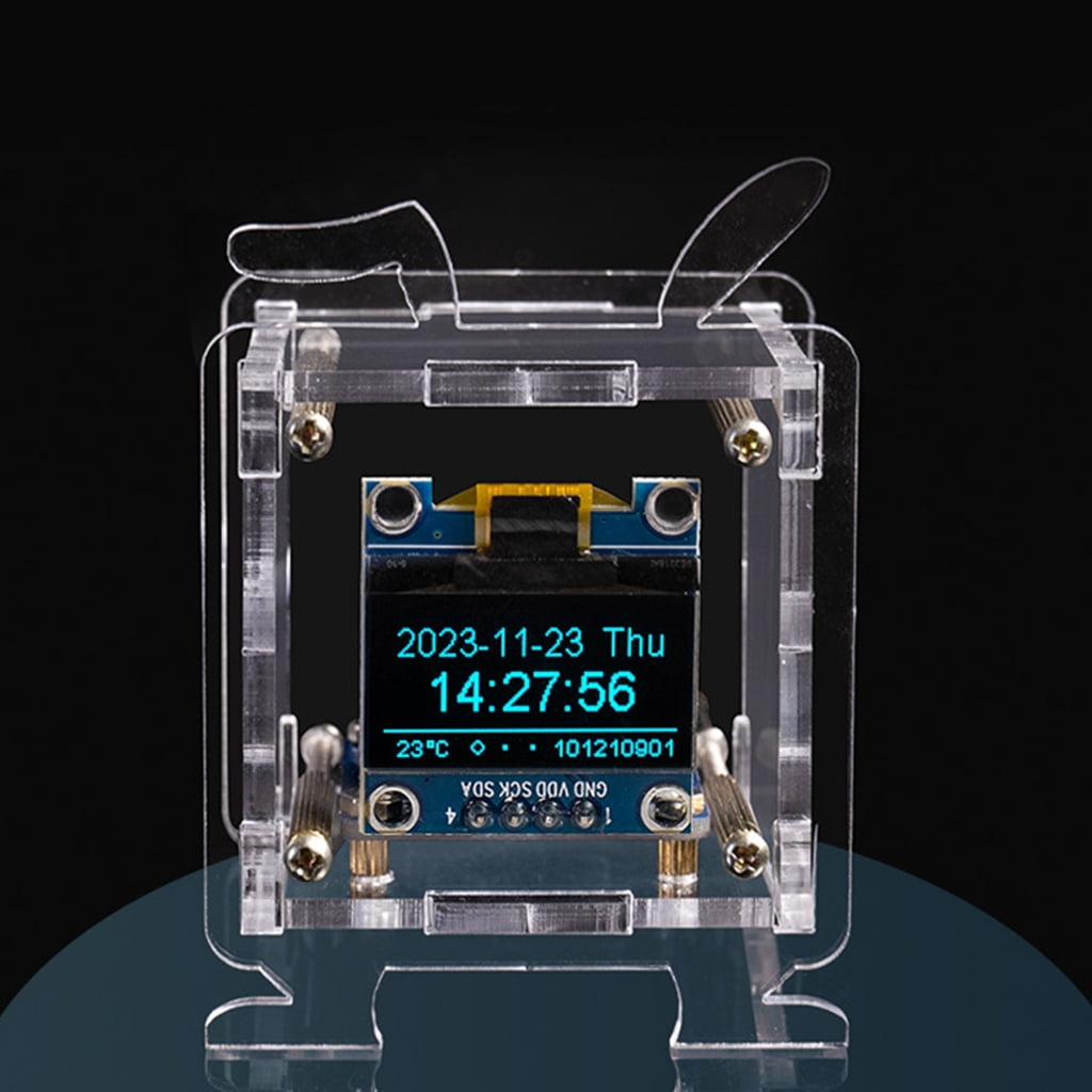 CIYISON WiFi Clock Module OLED Display DIY Time Date Temperature Humidity Weather Forecast Indicator DC5V Clock