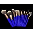 thumbnail image 1 of Buen juego de 12 brochas de maquillaje de diamante Juego de herramientas de maquillaje de diamante Brocha de maquillaje para rubor en polvo suelto Ideal para uso profesional, 1 of 6
