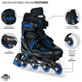 thumbnail image 2 of Crazy Skates Adjustable Inline Skates for Girls and Boys - Adjust to fit 4 Sizes - Model 148, 2 of 7
