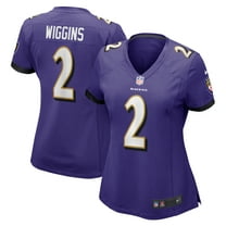 Women's Nike Nate Wiggins  Purple Baltimore Ravens  Game Jersey