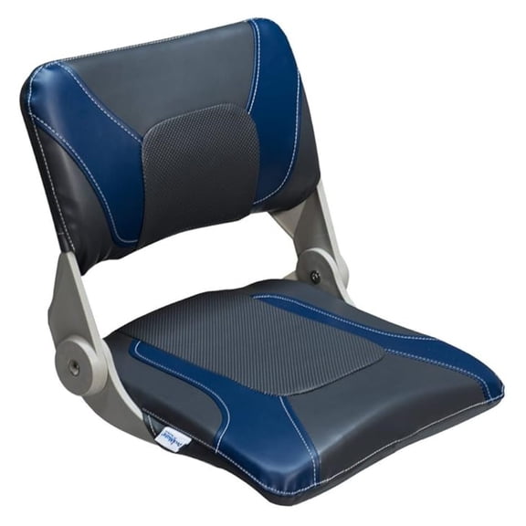 Compact Folding Fishing Seat (Charcoal & Blue)