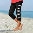 thumbnail image 2 of Fjofpr Leggings for Toddler Girls Packs Toddler Kids Fashion Baesball Print Summer Leisure Yoga Sports Frenum Cropped Pants Black 3 Years, 2 of 4