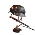 thumbnail image 1 of CAROOTU War Relic Lamp Remembering That History Resin Desktop Ornament USB Charging Table Lamp, 1 of 7