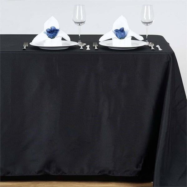 Efavormart 54x96" BLACK Wholesale Linens Polyester Tablecloths