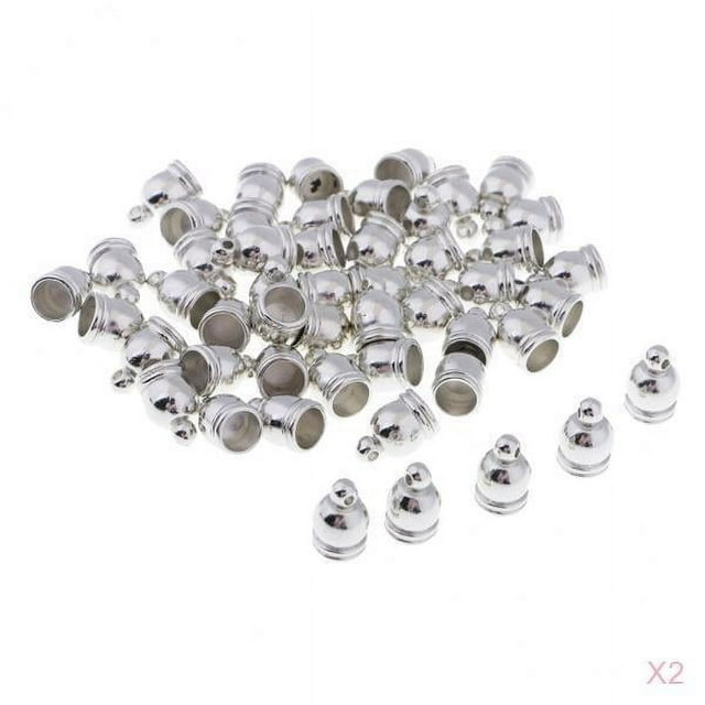 100Pcs Forma de Campana Extremo Punta Gorras Fabricación de Joyas Borla Hallazgos 8 X 11mm