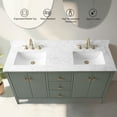thumbnail image 2 of Vanity Art 60" Bathroom Vanity with Sink, Freestanding Storage Cabinet with Engineered Marble Top, Flip Down Tray, Drawer, and Shelve, 2 of 8