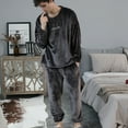 thumbnail image 3 of SCSAlgin Couples Matching Pajamas Sets Velvet PJs Set for Men and Women Velour Long Sleeve Sleepwear, 3 of 7